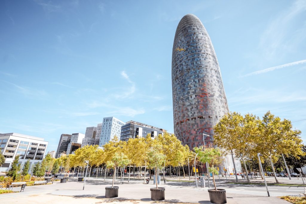 Barcelona data center hub: Torre Glòries and modern skyline in Barcelona’s technology district, highlighting the city as a digital infrastructure leader.